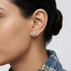 Solitaire Sqwer Bazel Princess Studs