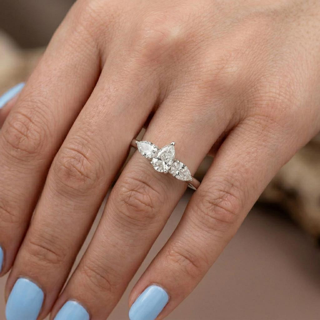 Pear Majesty Engagement Ring
