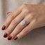 Solitaire Oval Halo Ring