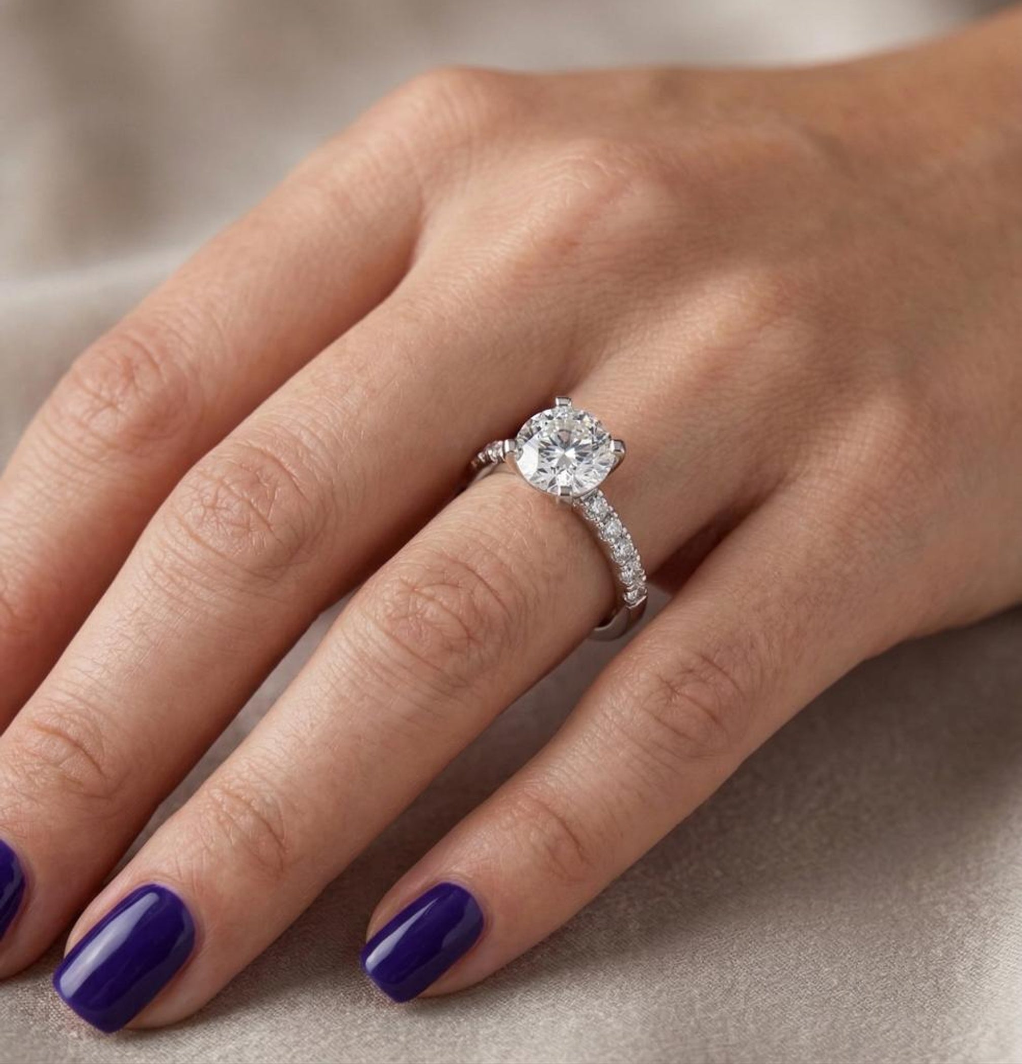 Classical Spark Diamond Ring Secondary image