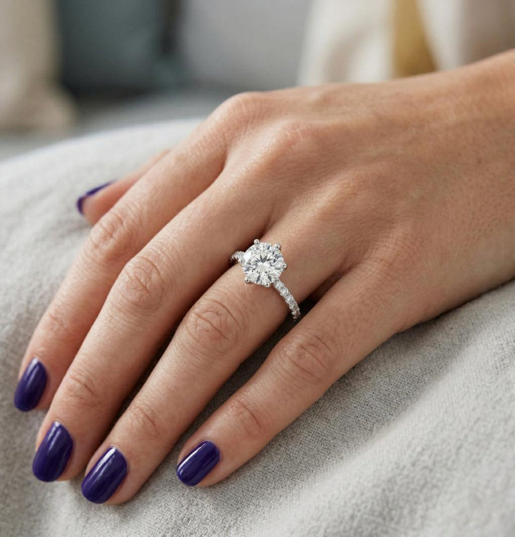 Golden Radiance Engagement Ring