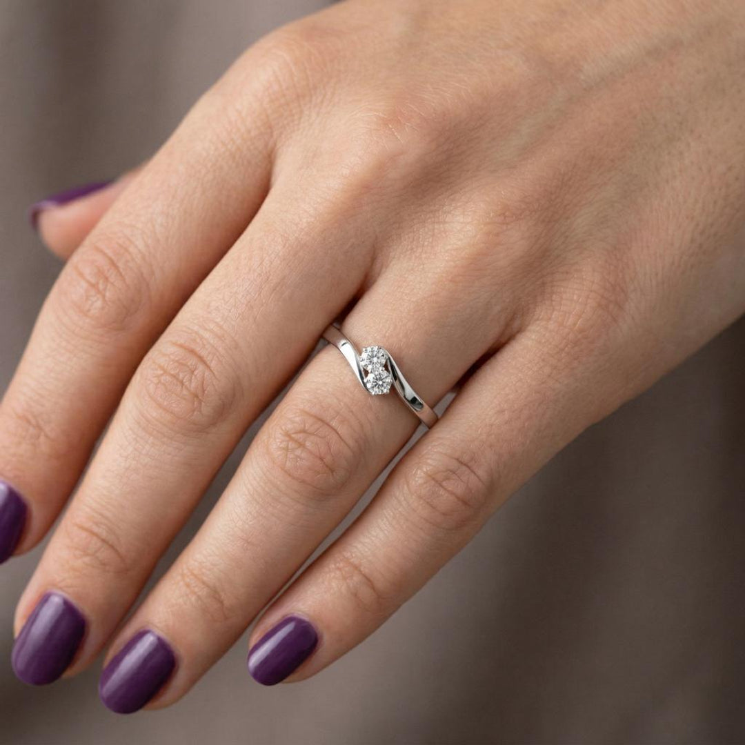 Twin Flame Diamond Ring Secondary image