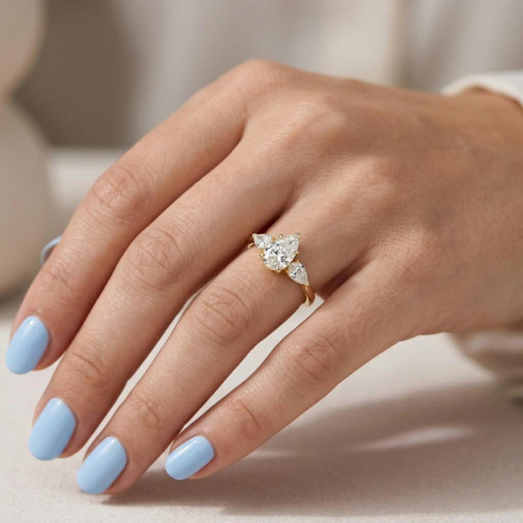 Pear Majesty Engagement Ring