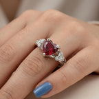 Velvet Ruby Heart Ring