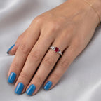 Velvet Ruby Heart Ring