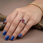 Velvet Ruby Heart Ring
