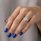 Solitaire Oval Trilogy Ring
