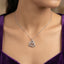 Luxes Double Heart Diamond Pendant