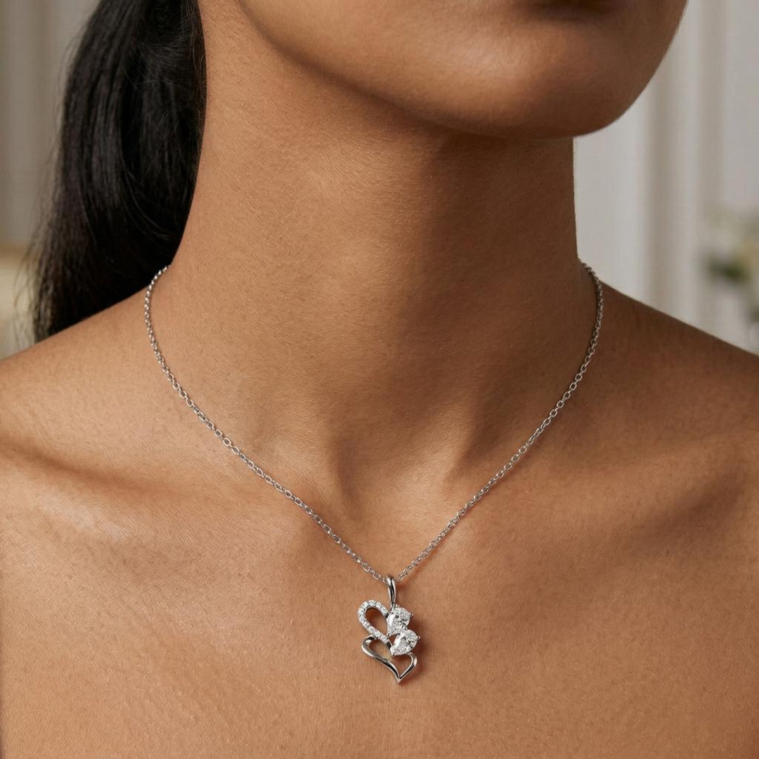 Twin Heart Diamond Pendant Secondary image