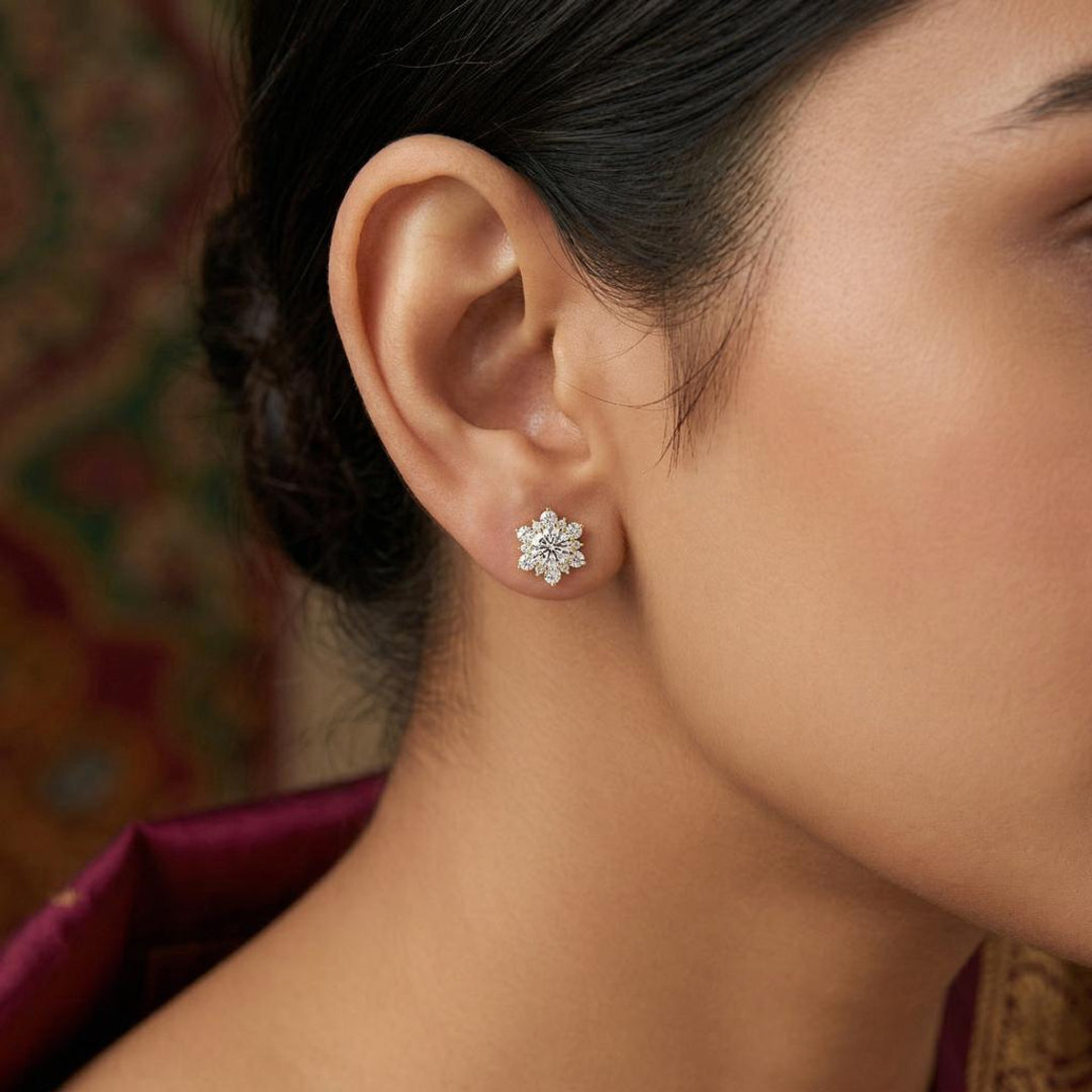 Royale Lab-Grown Diamond Stud Earrings Secondary image