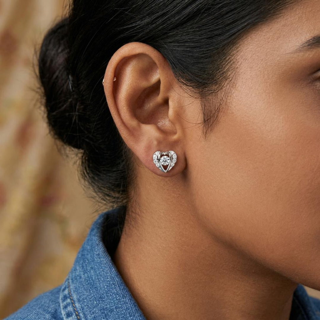 "Eternal Pulse" Heart Studs