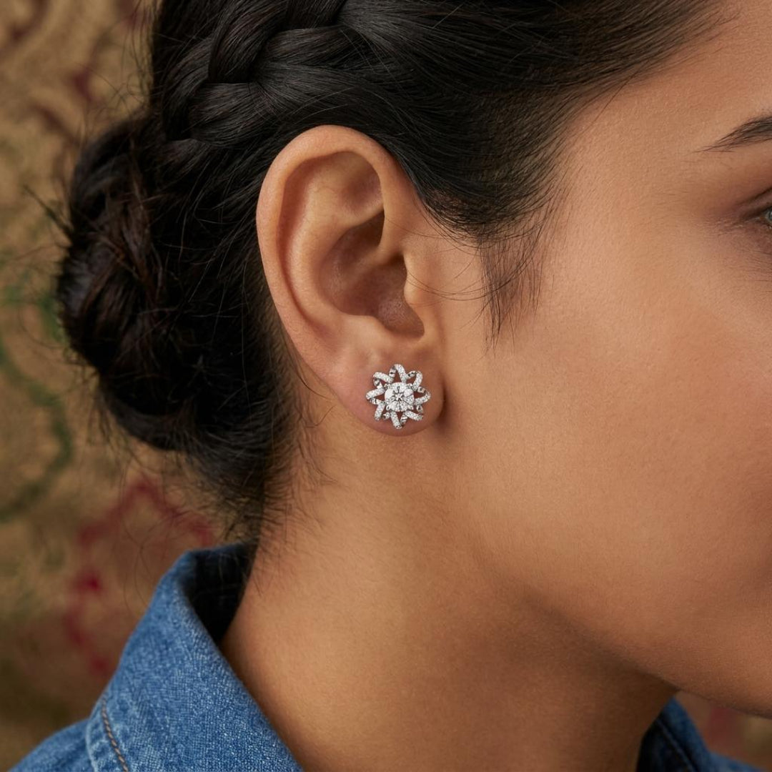Aurelle Star Bloom Earrings Secondary image