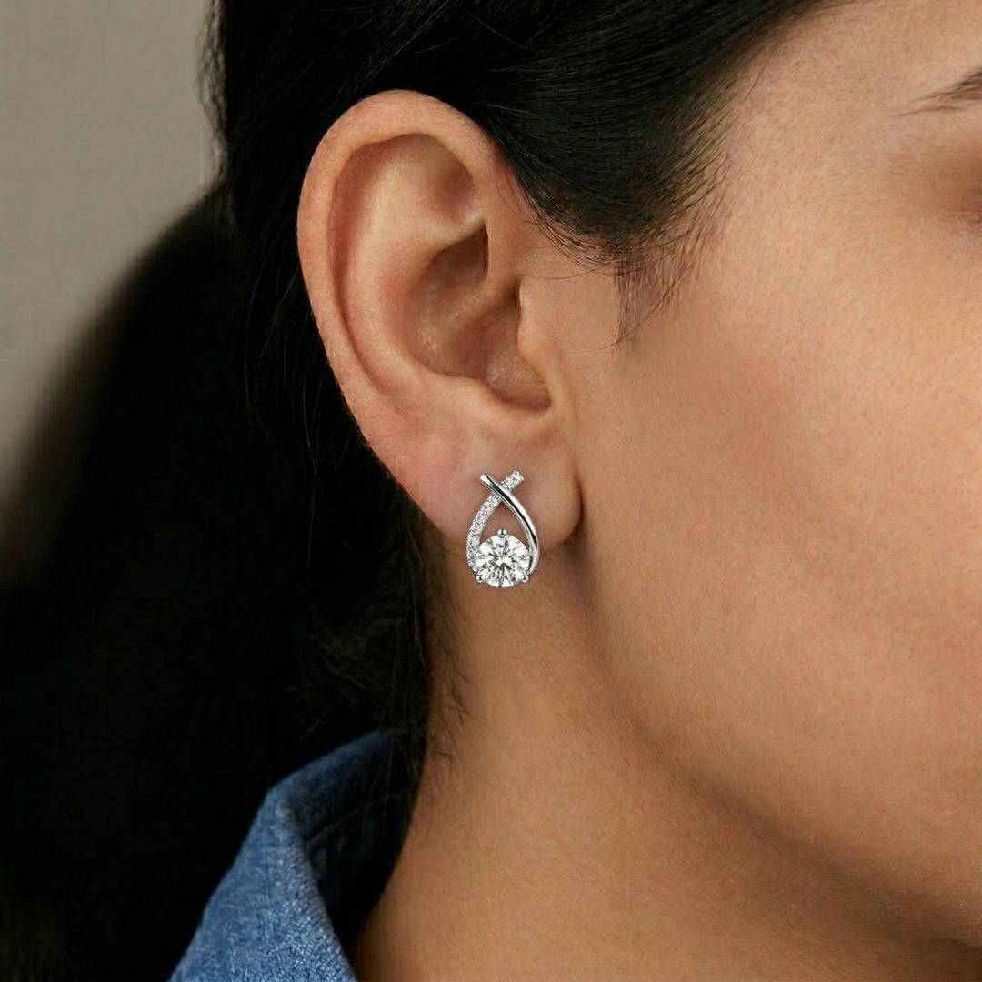 Seraphina Twist Diamond Studs