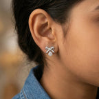 Imperial Sparkle Bow Earrings Studs