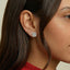 square fantasy princess Halo earrings