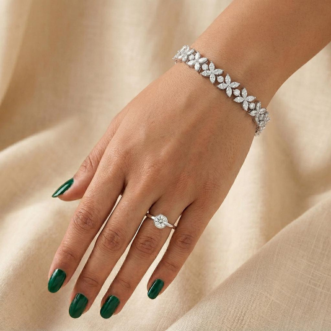 Blossom Marquise Diamond Bracelet Main image