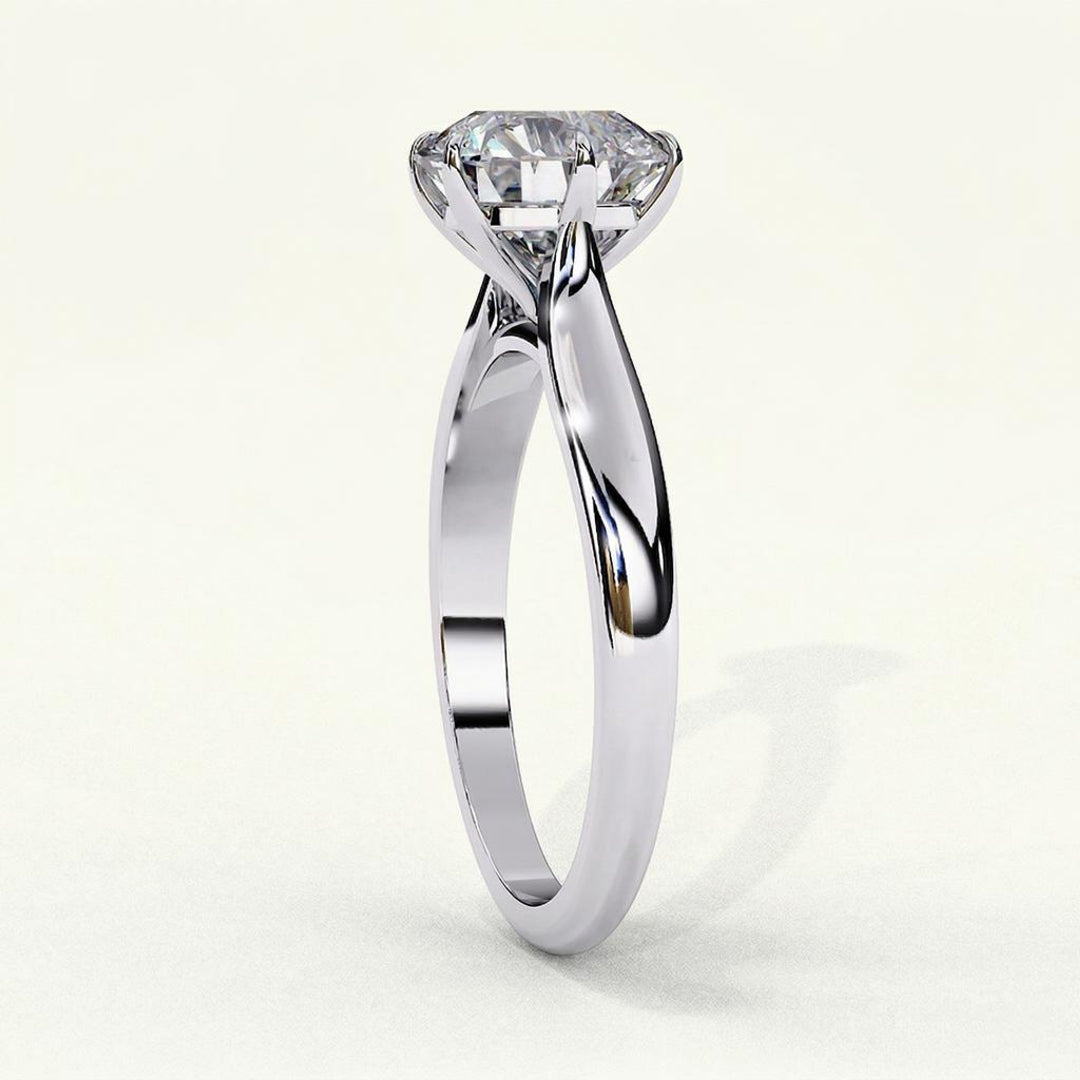 Classic Crown Solitaire Ring