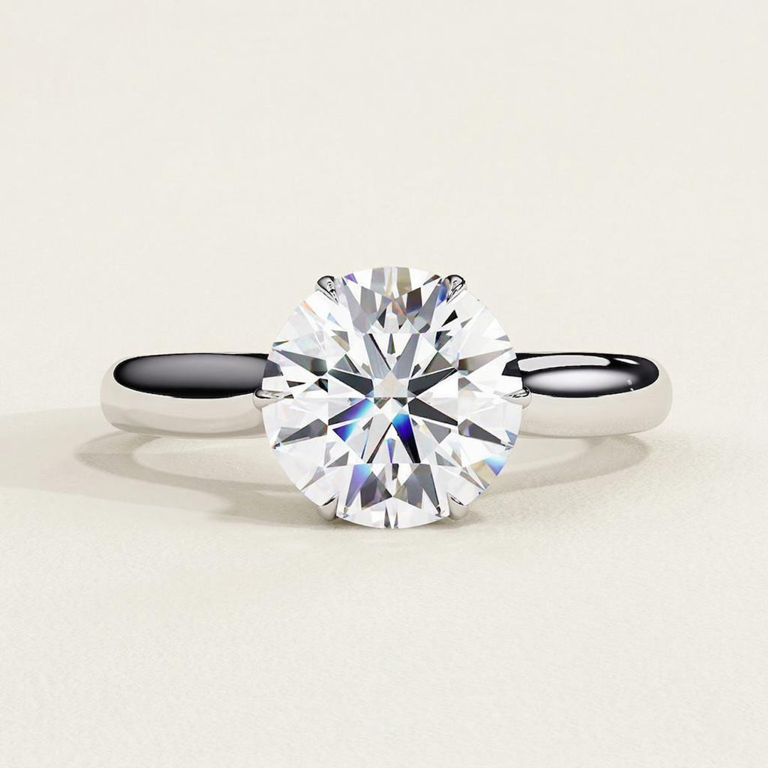 Classic Crown Solitaire Ring