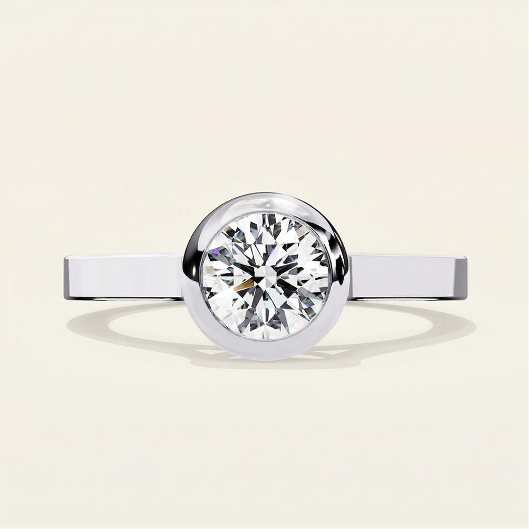 Kriva Bezel Solitaire Ring