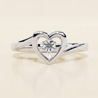 The Heart-Bound Solitaire Ring