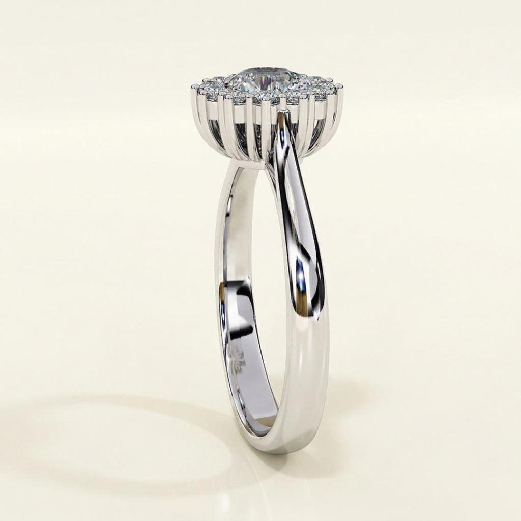 The Sapphire Halo Ring