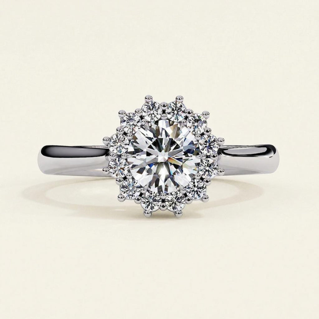The Sapphire Halo Ring
