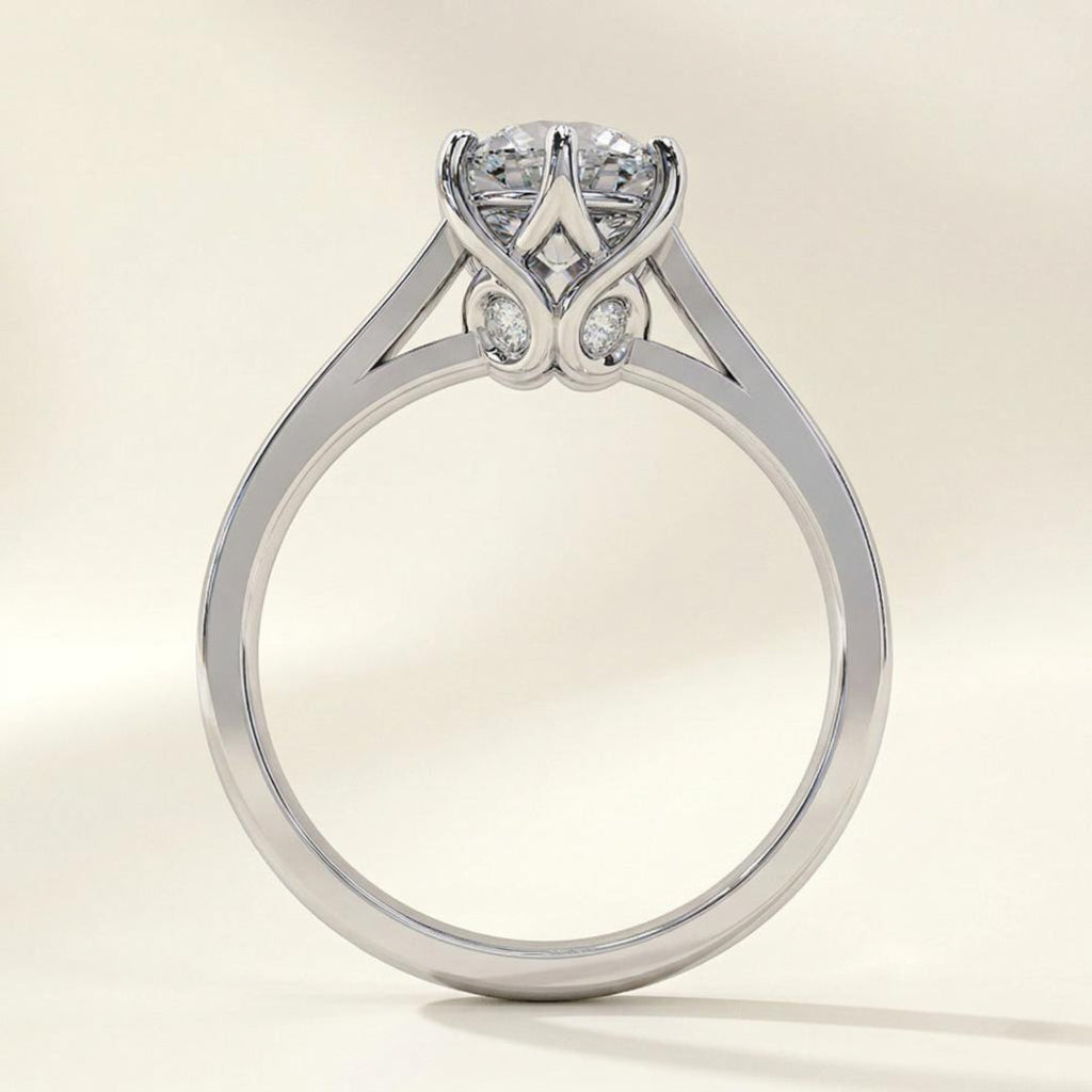 Vintage Crown Moissanite Ring Main image