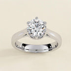 Vintage Crown Moissanite Ring