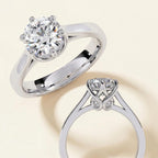 Vintage Crown Moissanite Ring