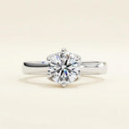 Vintage Crown Moissanite Ring