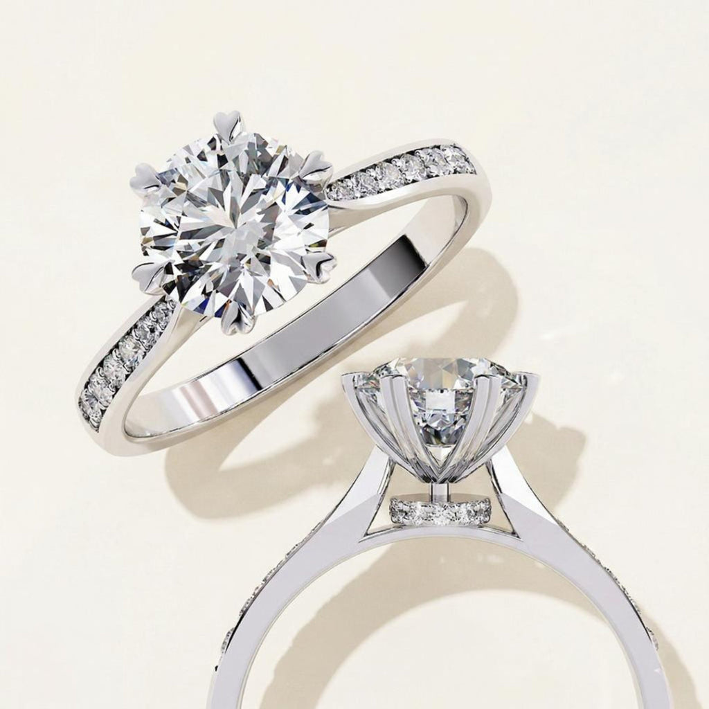 The Heart-Prong Pave Solitaire