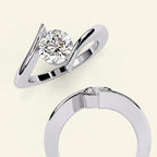 Flora Twist Diamond Ring