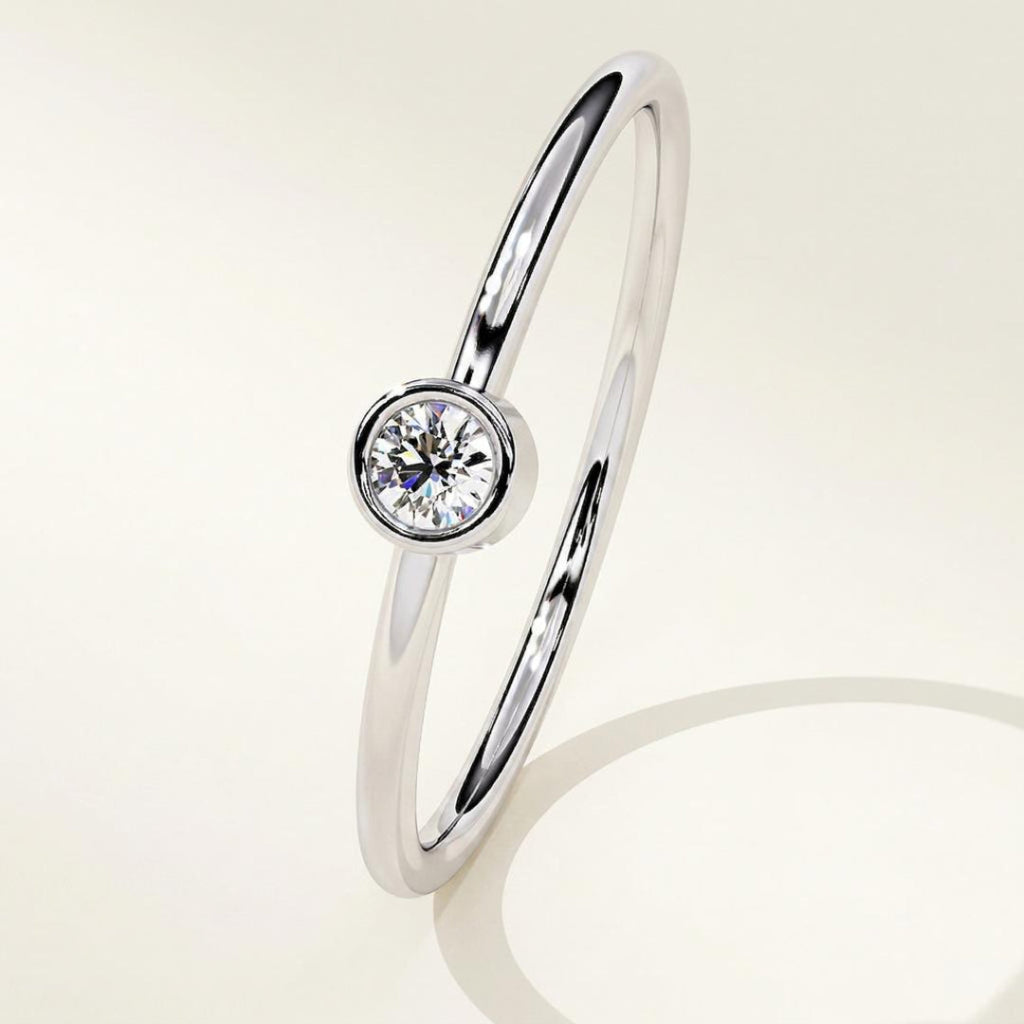 Luna Bezel Diamond Ring