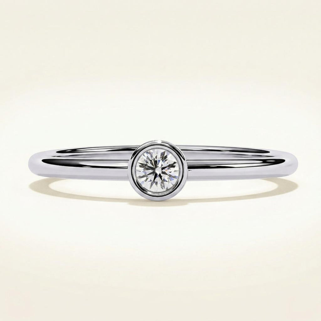 Luna Bezel Diamond Ring