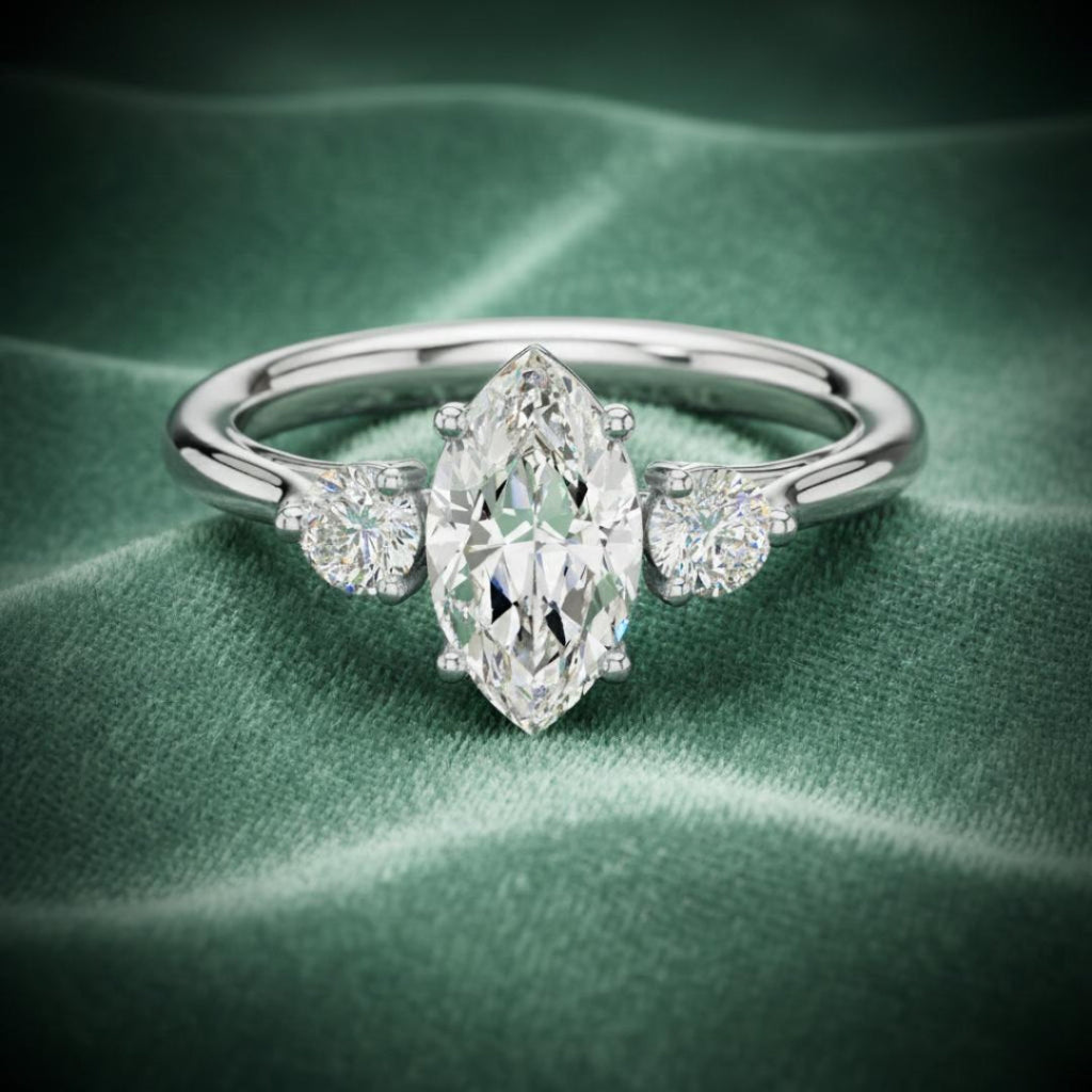Ninza Solitaire Marquise ring