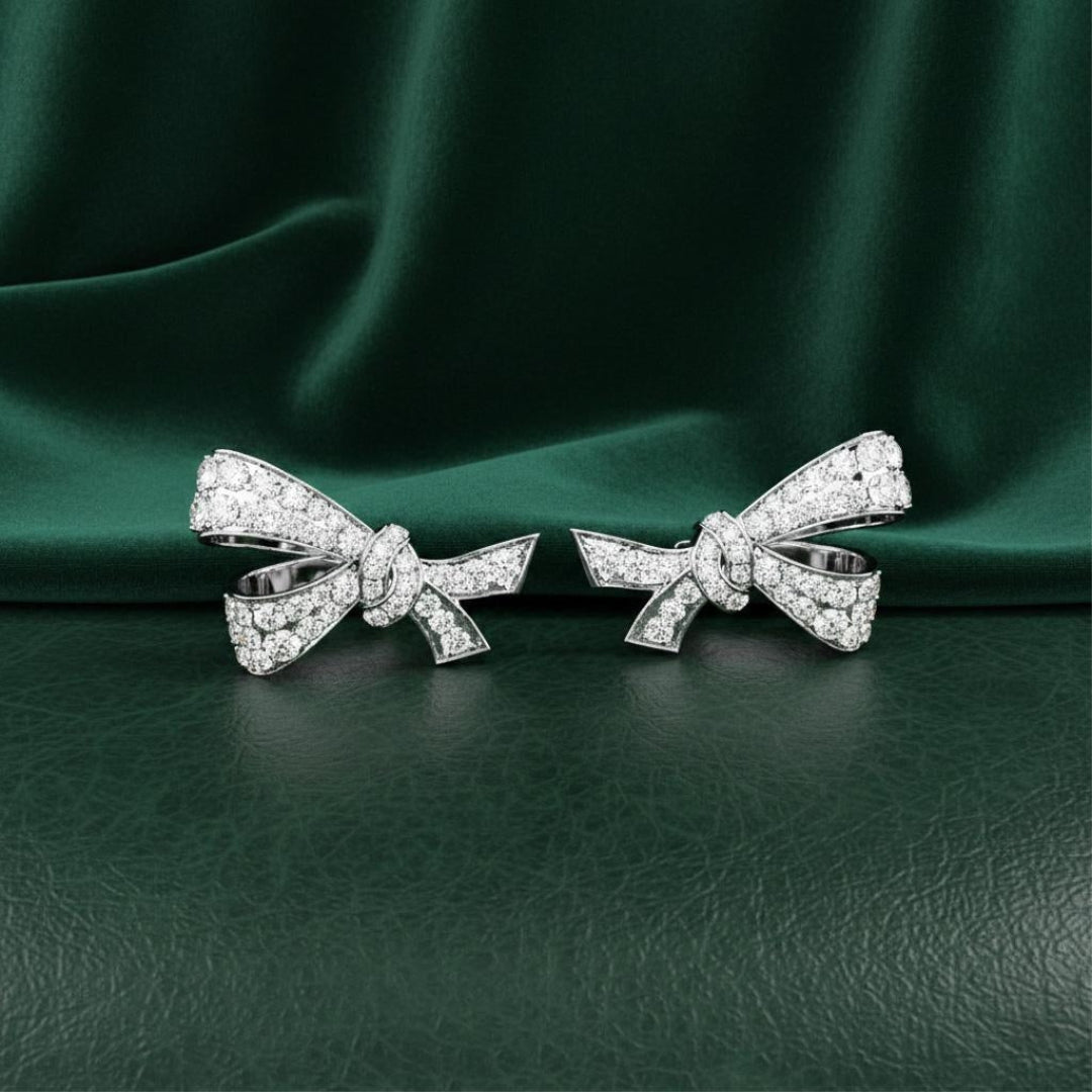 Elysian Spark Bow Earrings