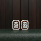 Imperial Radiant Halo Stud Earrings