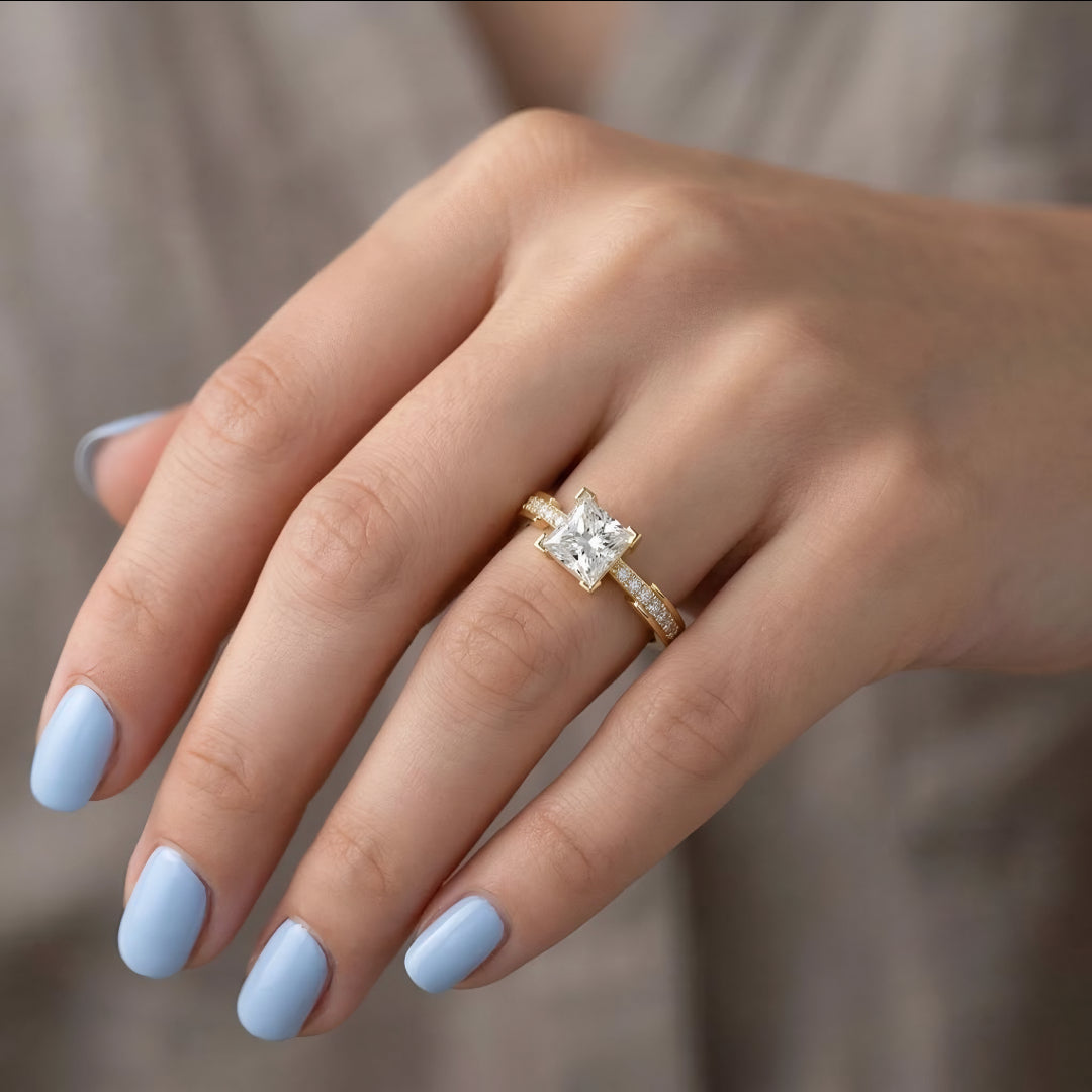 Elite Royale Solitaire Princess Ring