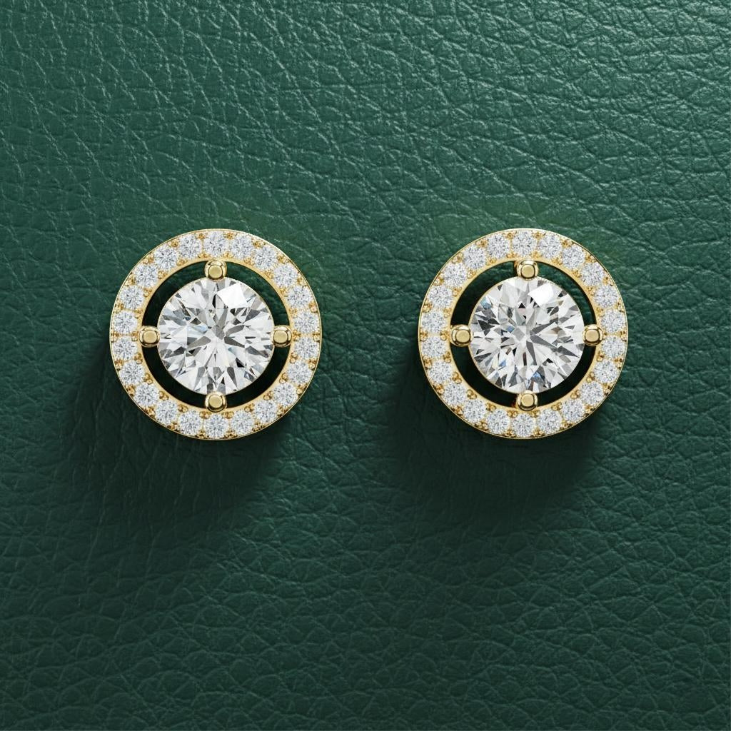 Round Glory Halo Studs Main image