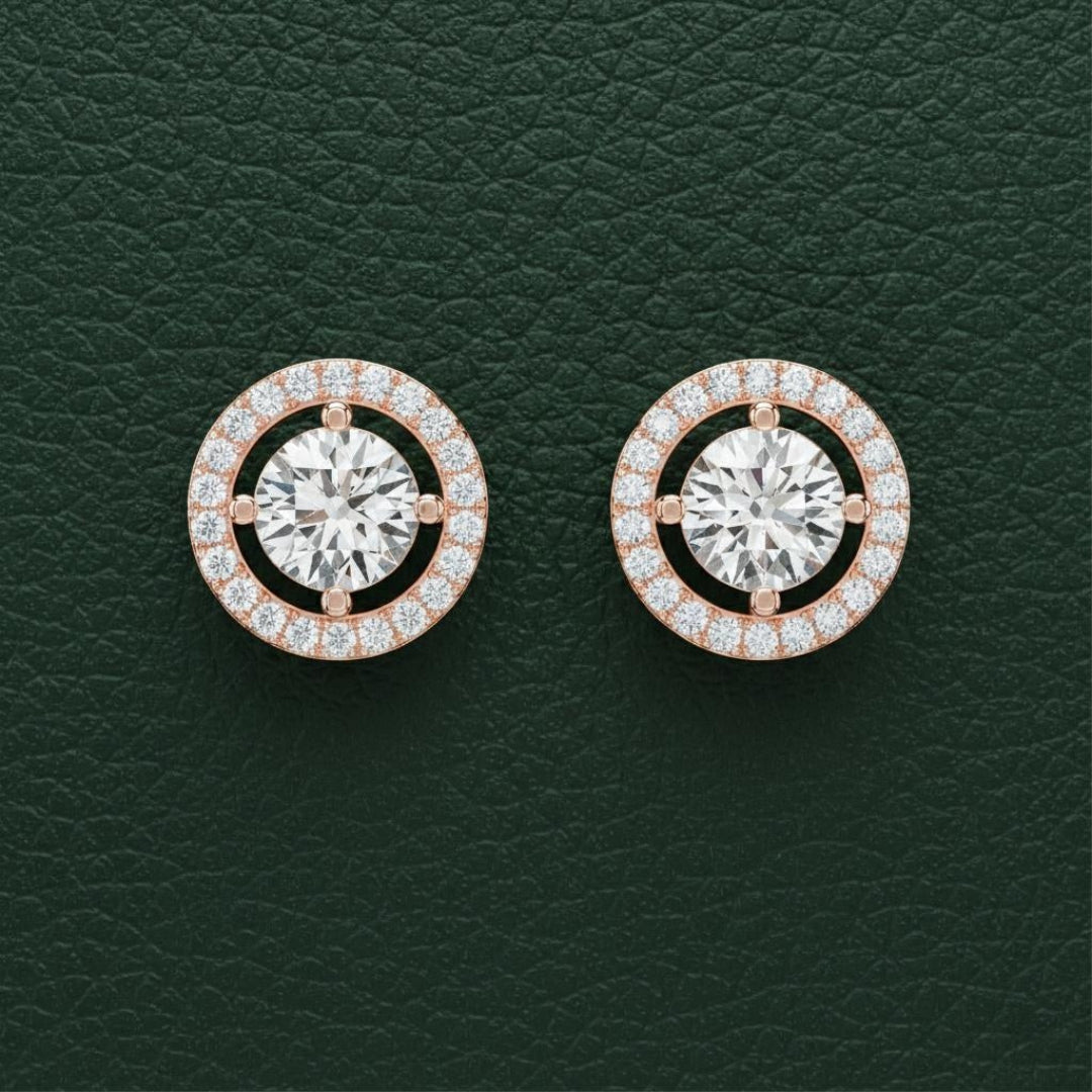 Round Glory Halo Studs