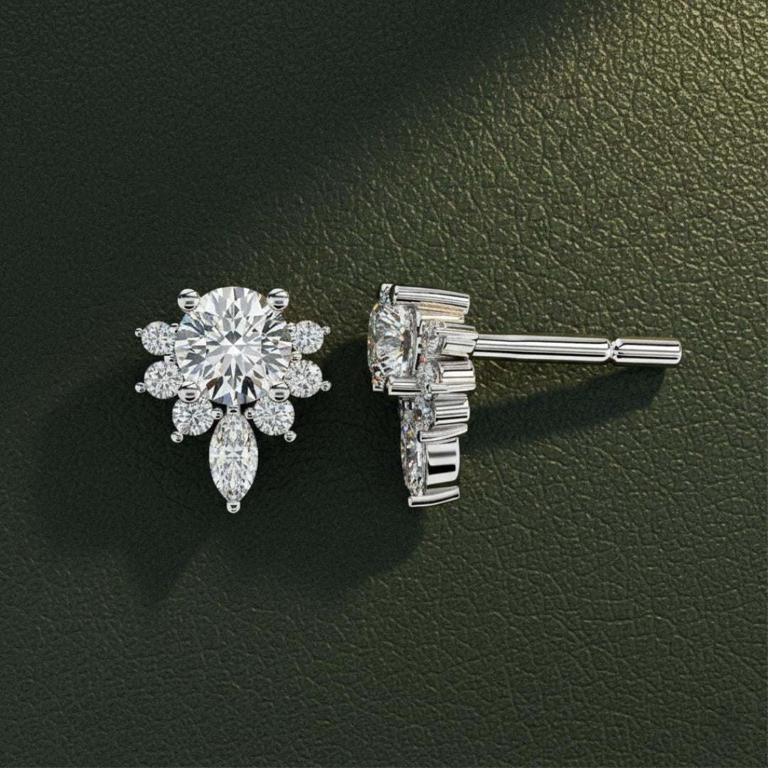 Blossom Diamond Earrings Studs Main image