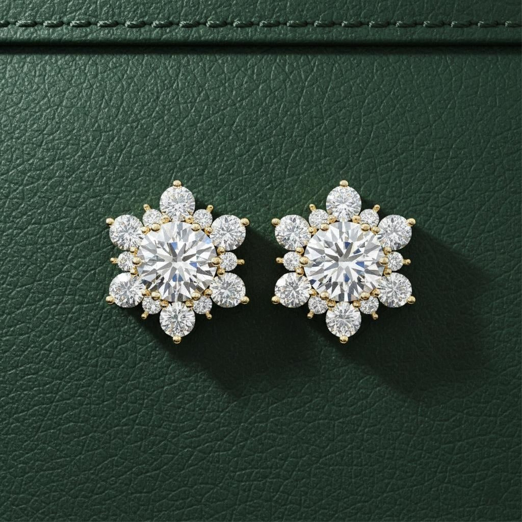 Royale Lab-Grown Diamond Stud Earrings Secondary image