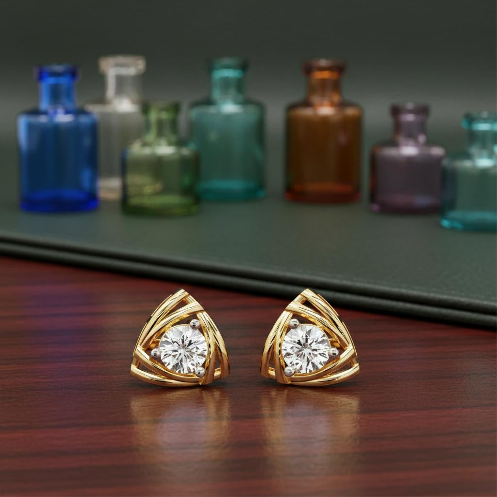 Trinity Aura Diamond Studs Main image