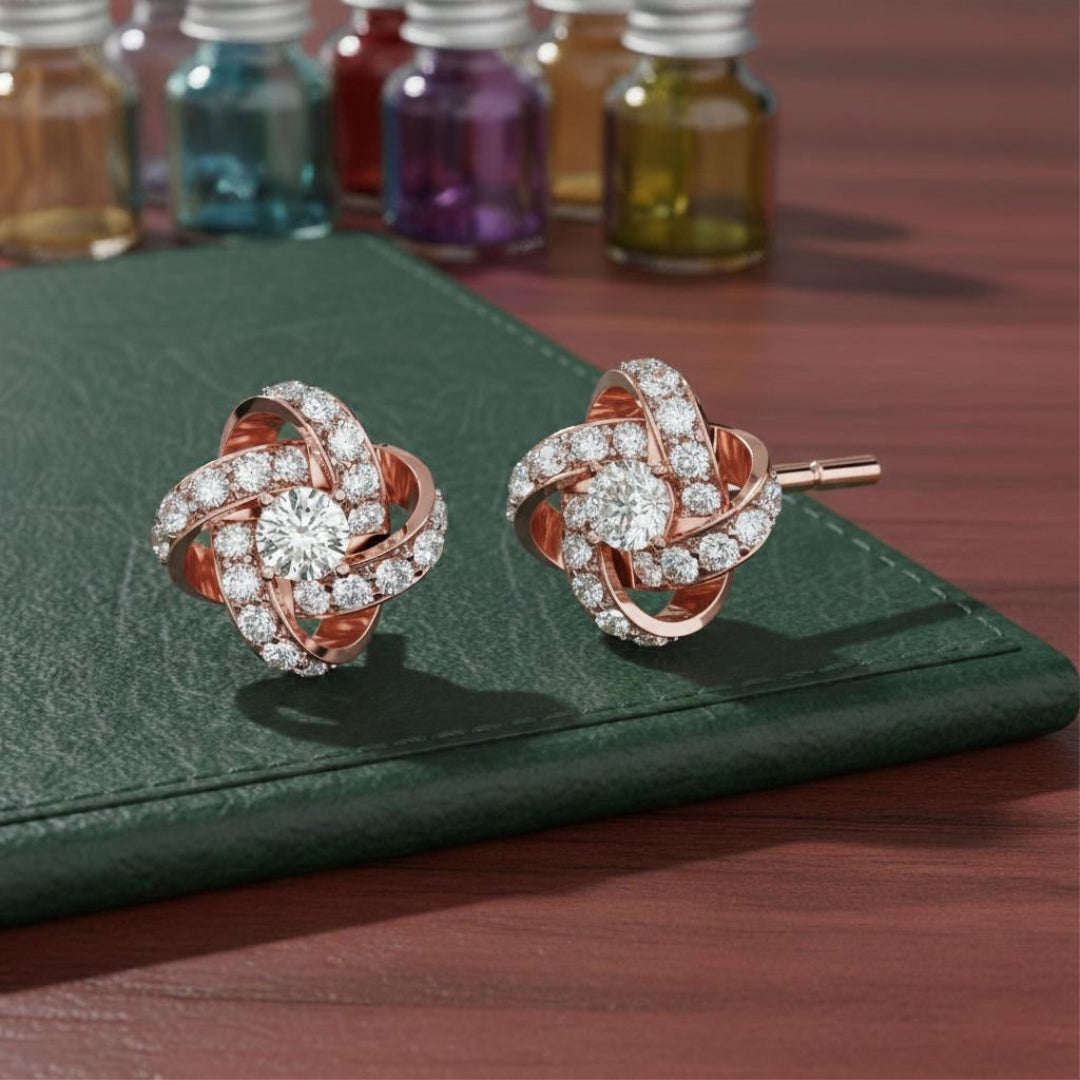 Niva Orbit Diamond Studs