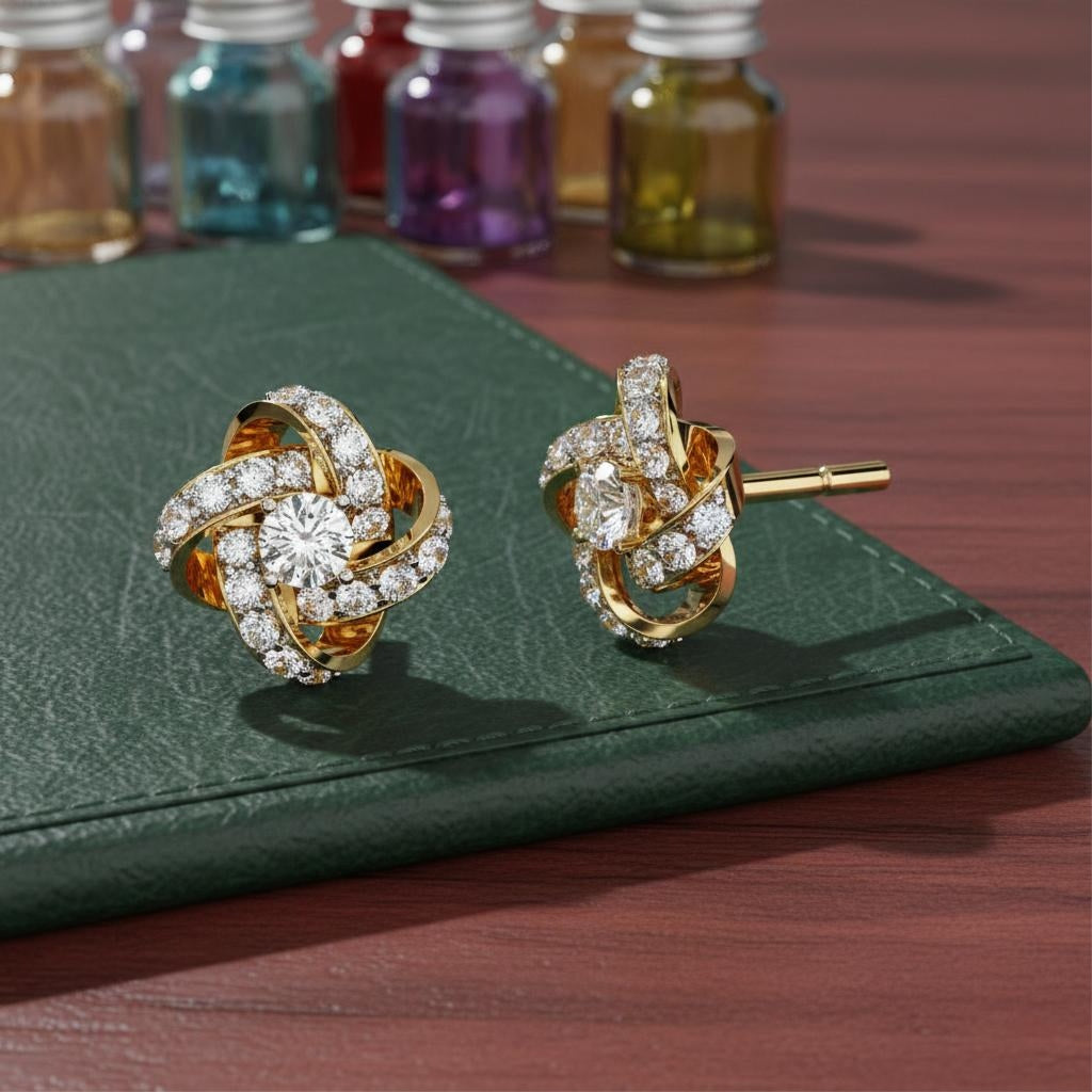 Niva Orbit Diamond Studs Main image