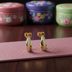 Curve Crazy Diamond Hoops