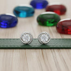 Round Horizontal Shadow Stud