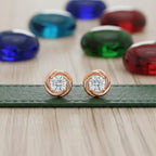 Round Horizontal Shadow Stud