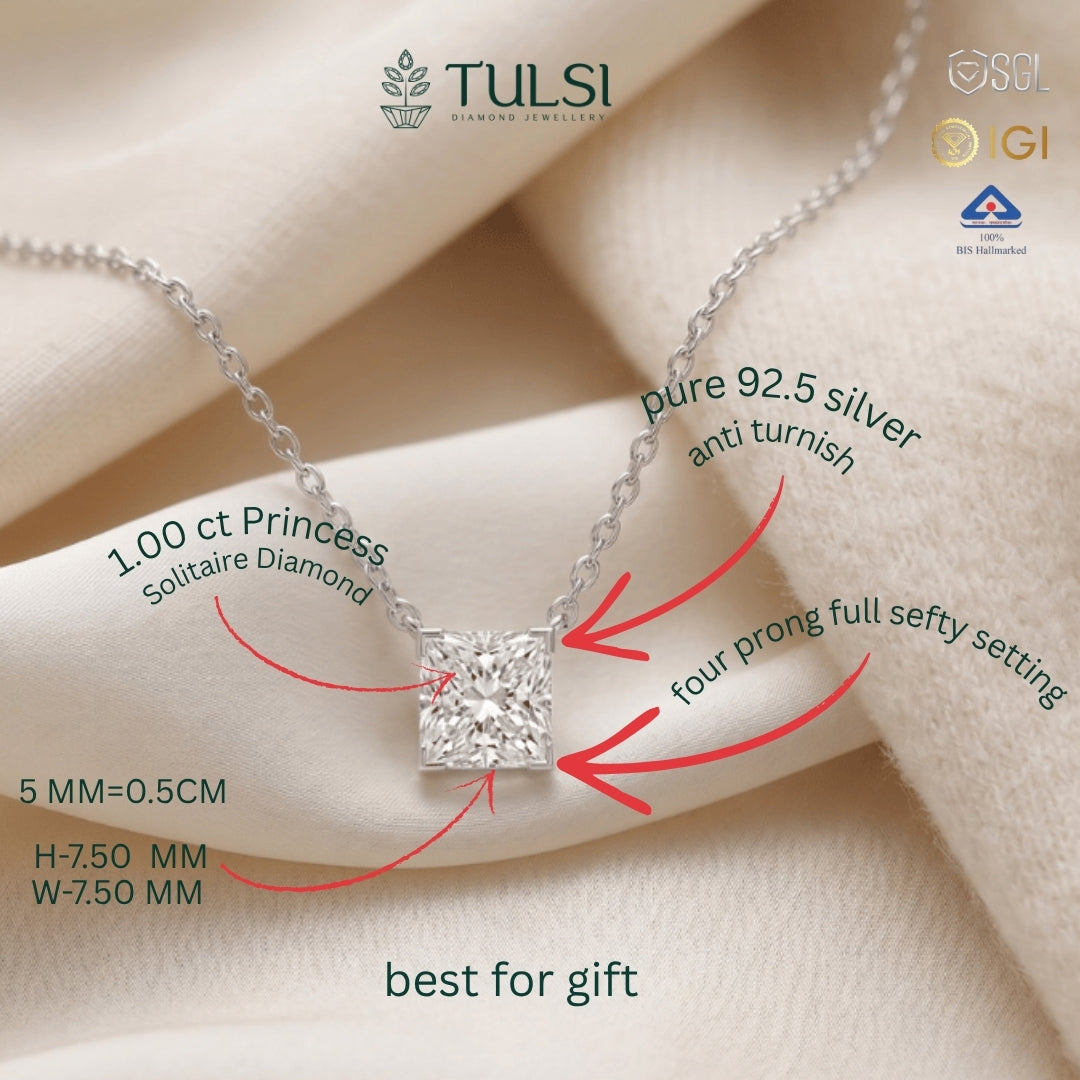 The Sovereign Princess Solitaire Pendant