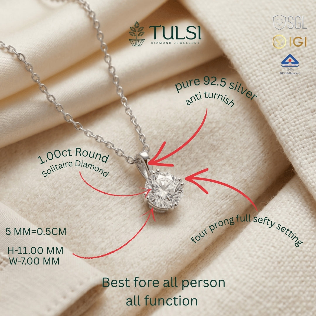 The Royal Bloom Solitaire Pendant